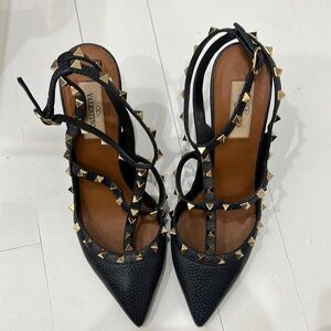 Valentino Black Studded Women's Shoes